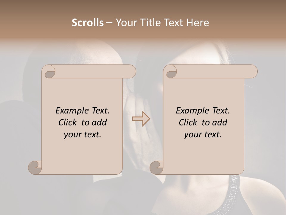 Couple Man Portrait PowerPoint Template
