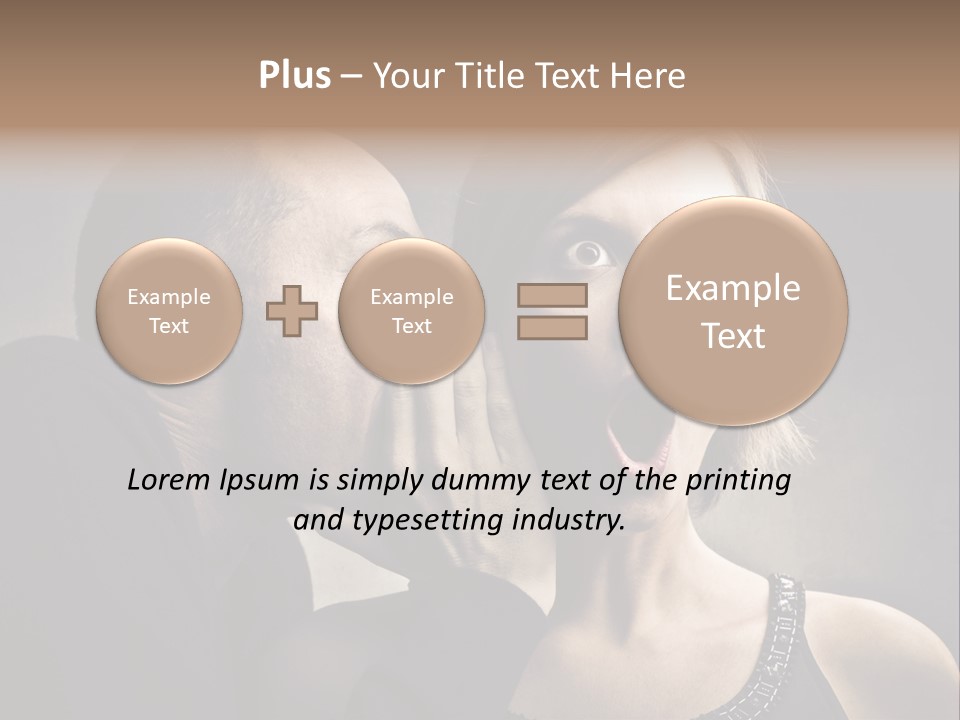 Couple Man Portrait PowerPoint Template
