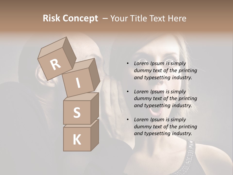 Couple Man Portrait PowerPoint Template