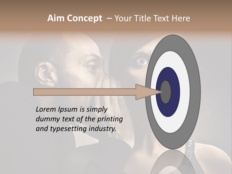 Couple Man Portrait PowerPoint Template