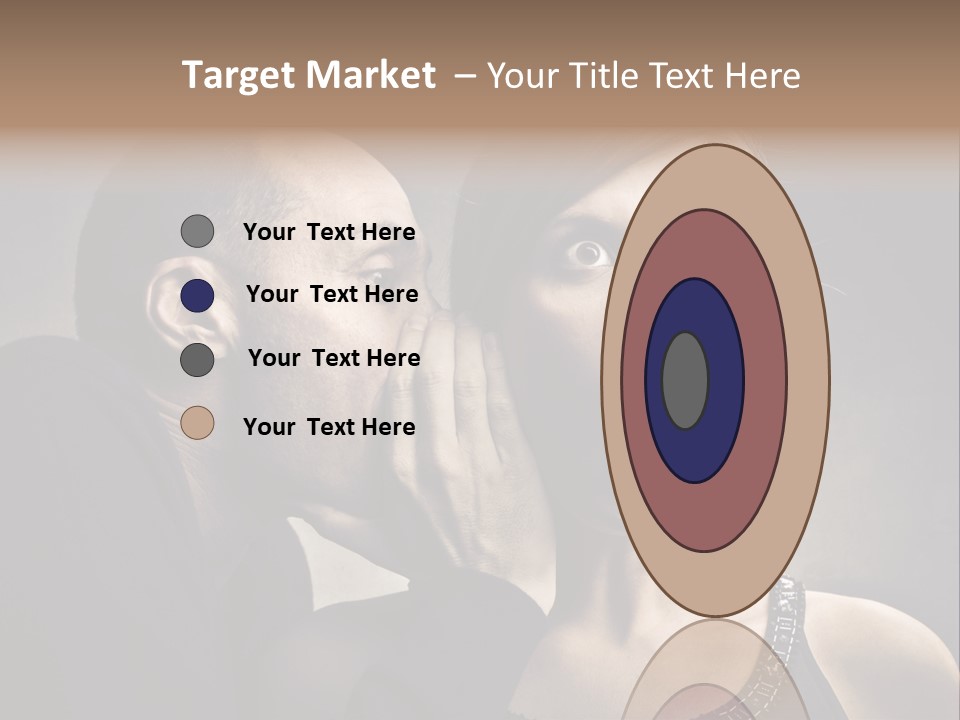 Couple Man Portrait PowerPoint Template