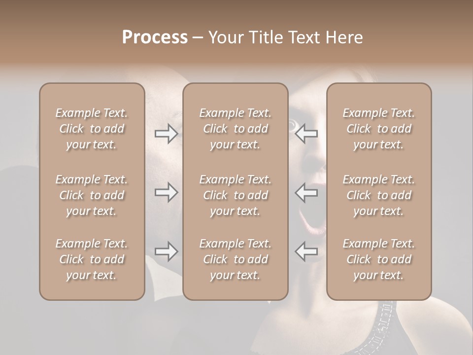 Couple Man Portrait PowerPoint Template