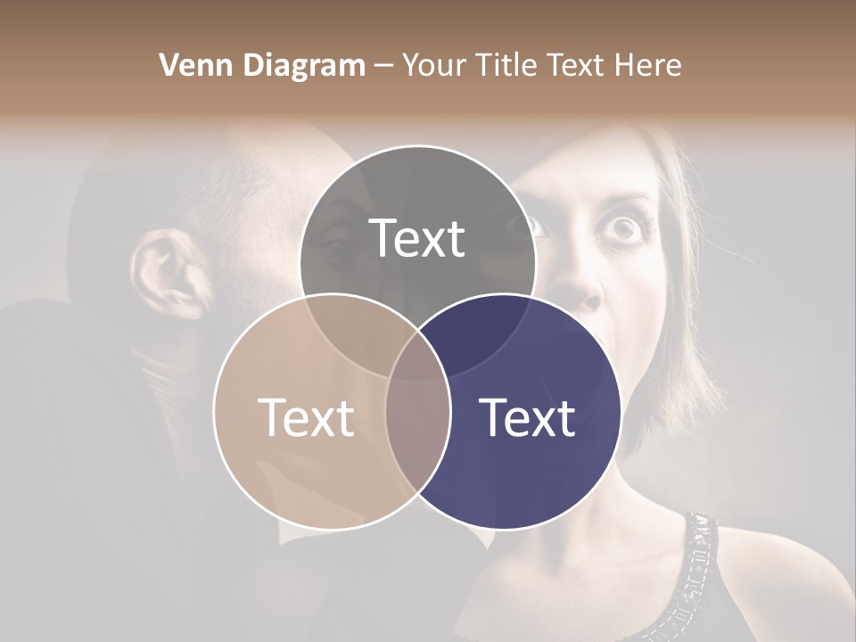 Couple Man Portrait PowerPoint Template