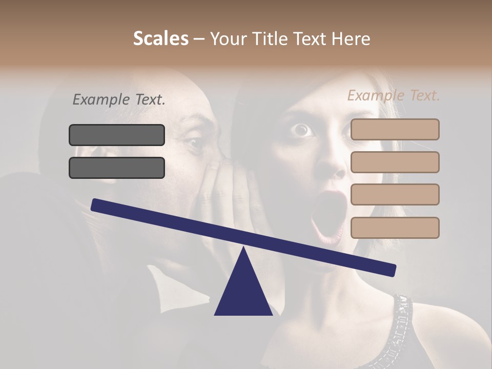 Couple Man Portrait PowerPoint Template