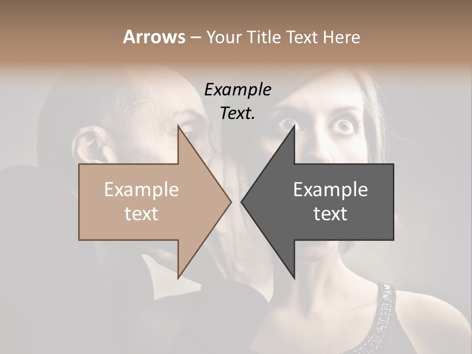 Couple Man Portrait PowerPoint Template