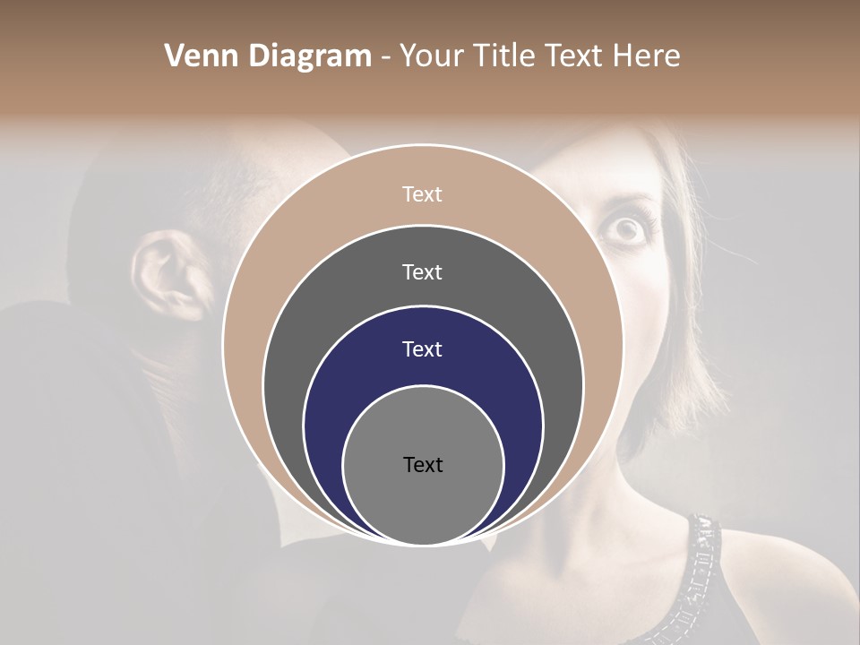 Couple Man Portrait PowerPoint Template