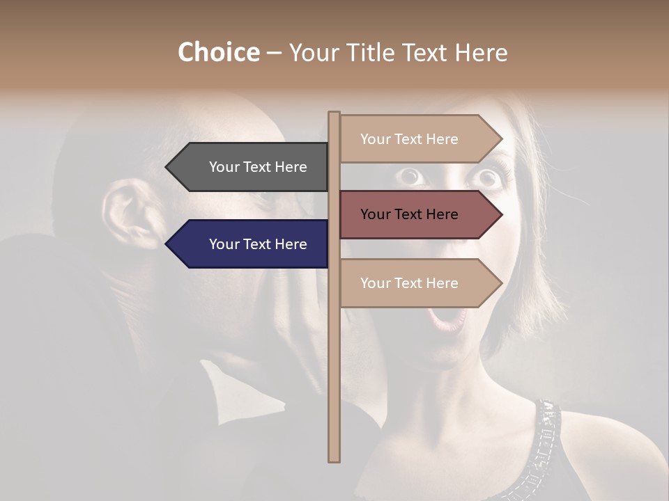 Couple Man Portrait PowerPoint Template