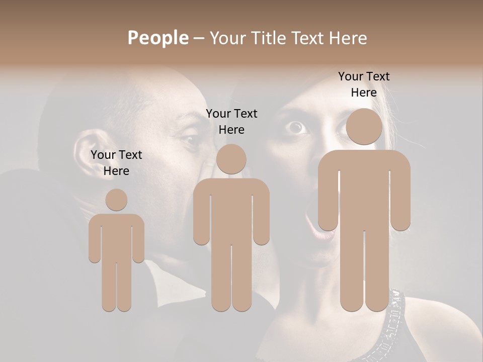 Couple Man Portrait PowerPoint Template