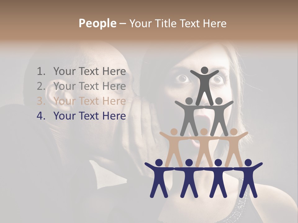 Couple Man Portrait PowerPoint Template