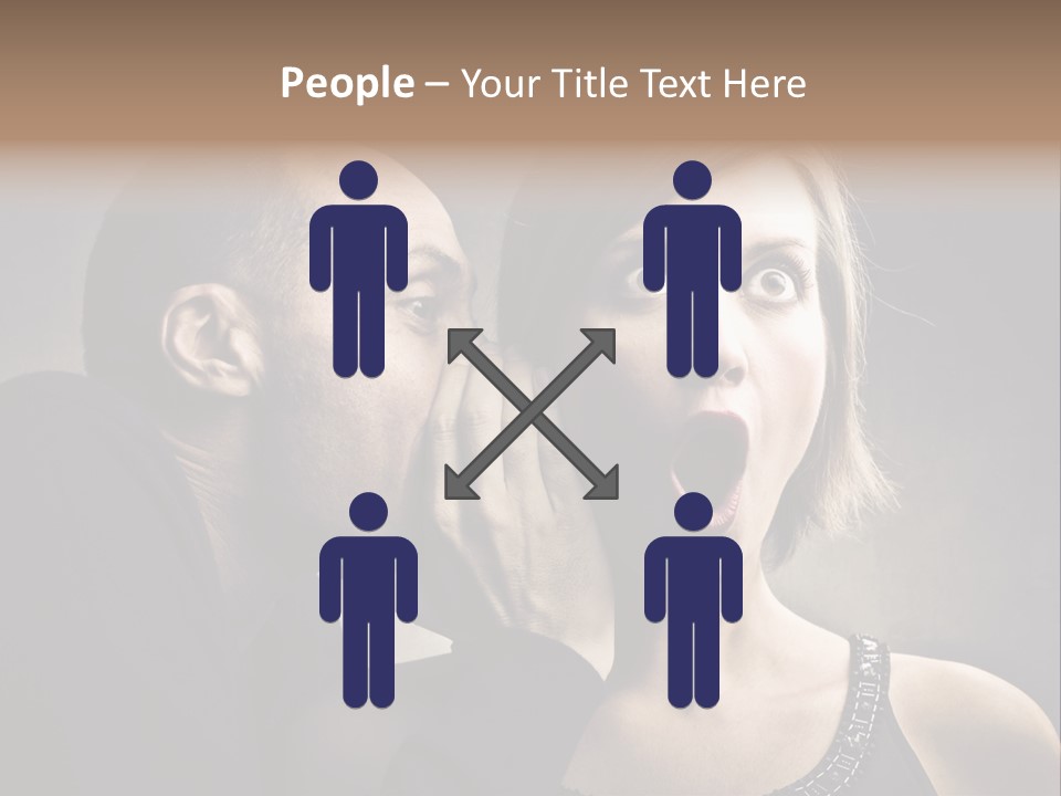 Couple Man Portrait PowerPoint Template