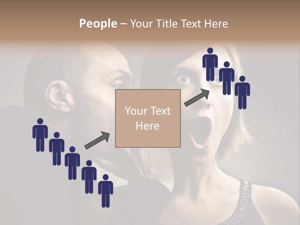 Couple Man Portrait PowerPoint Template