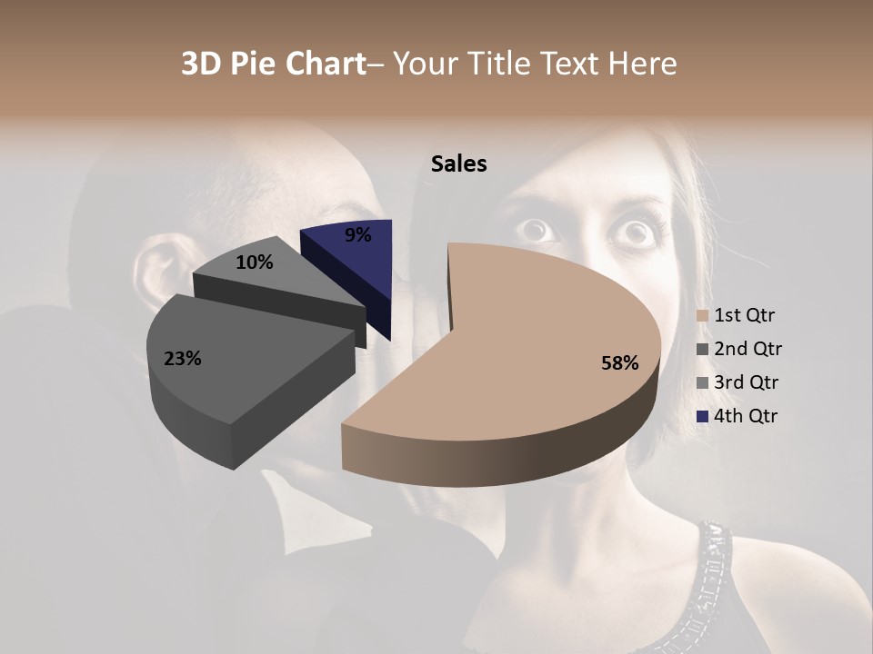 Couple Man Portrait PowerPoint Template