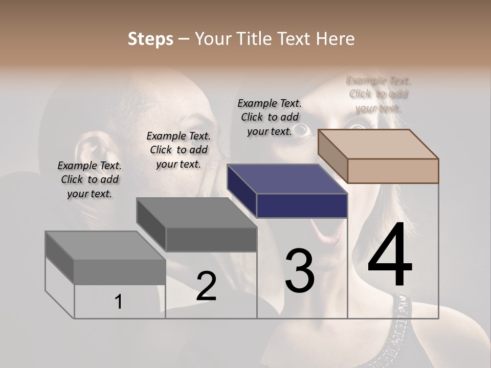 Couple Man Portrait PowerPoint Template