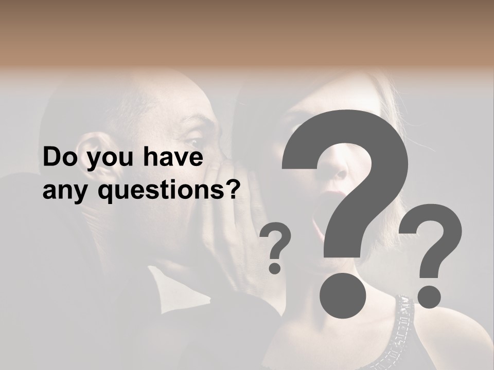 Couple Man Portrait PowerPoint Template