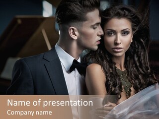 Woman Enamored Emotions PowerPoint Template