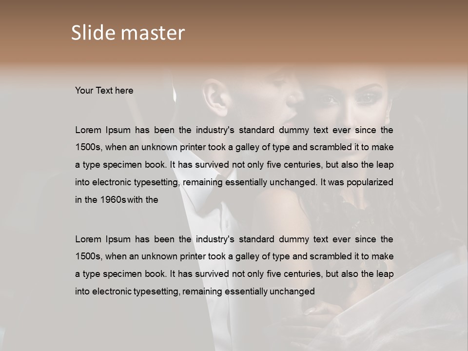 Woman Enamored Emotions PowerPoint Template