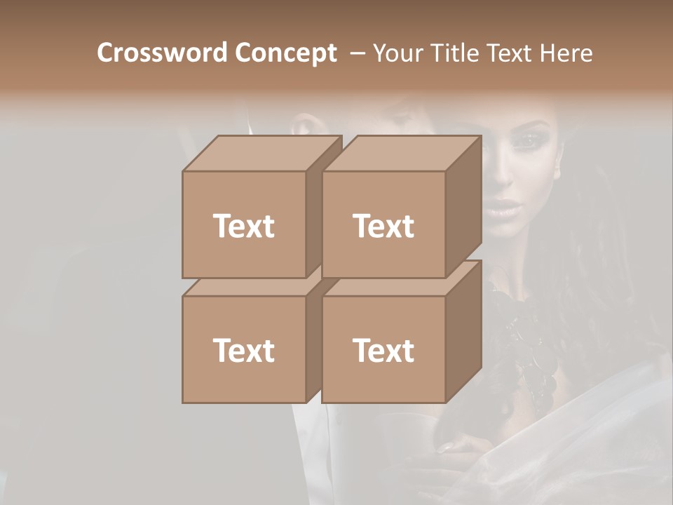Woman Enamored Emotions PowerPoint Template