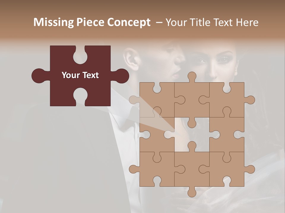 Woman Enamored Emotions PowerPoint Template