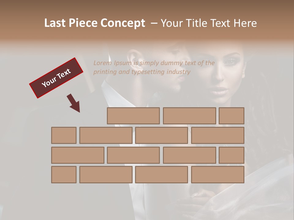 Woman Enamored Emotions PowerPoint Template