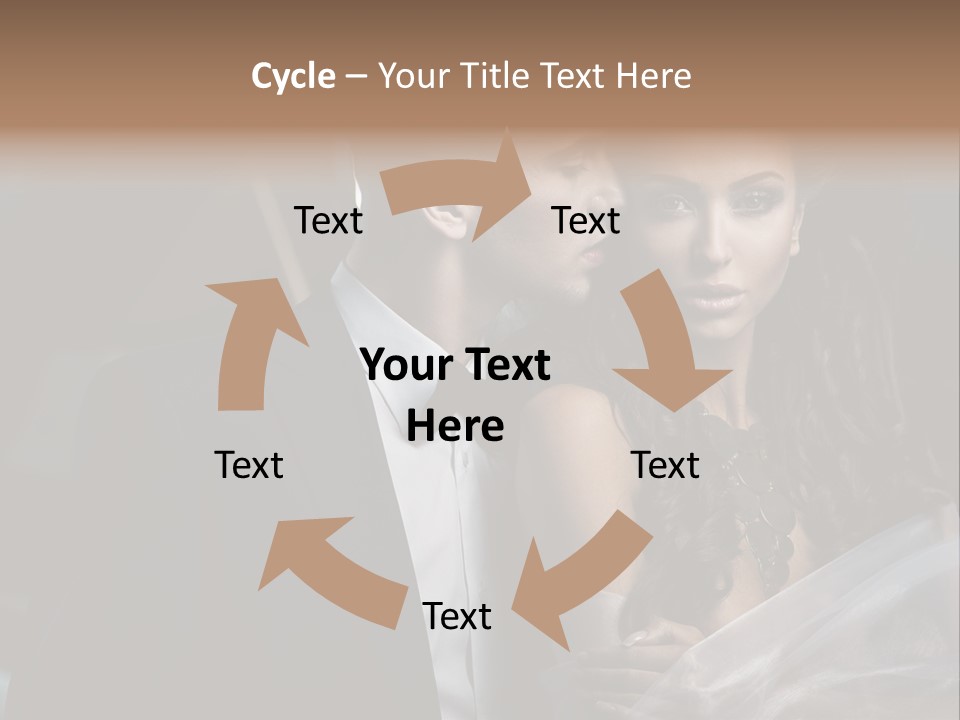 Woman Enamored Emotions PowerPoint Template
