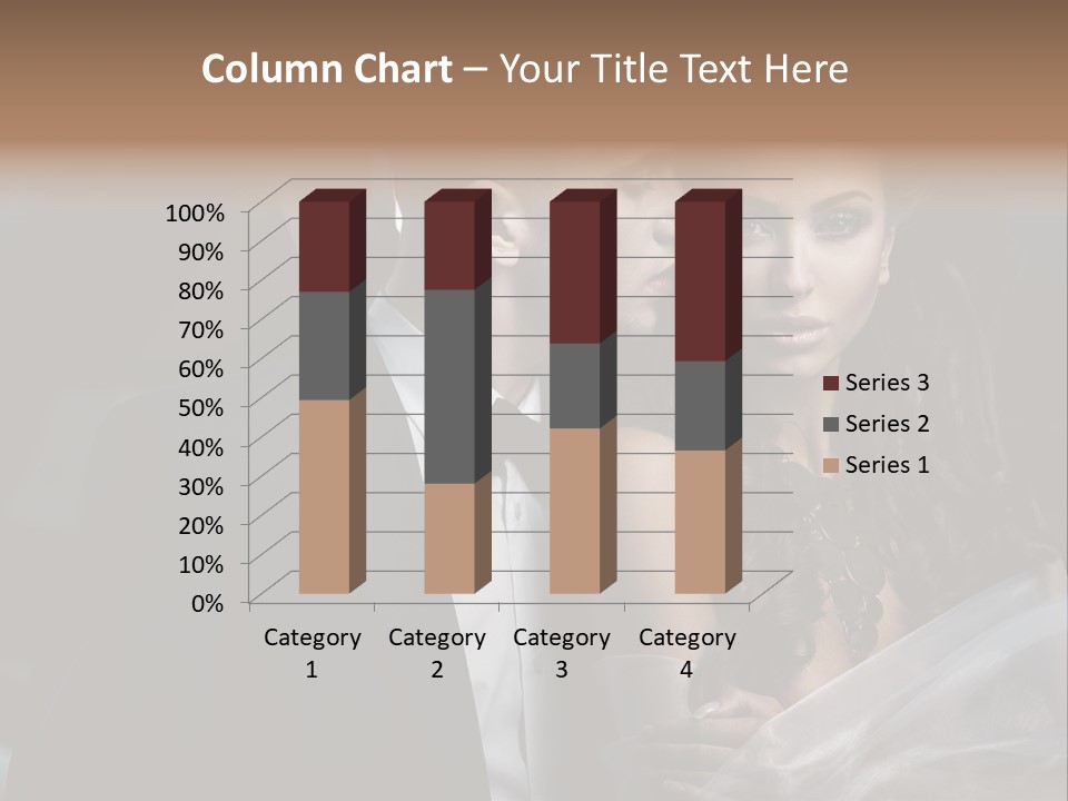 Woman Enamored Emotions PowerPoint Template