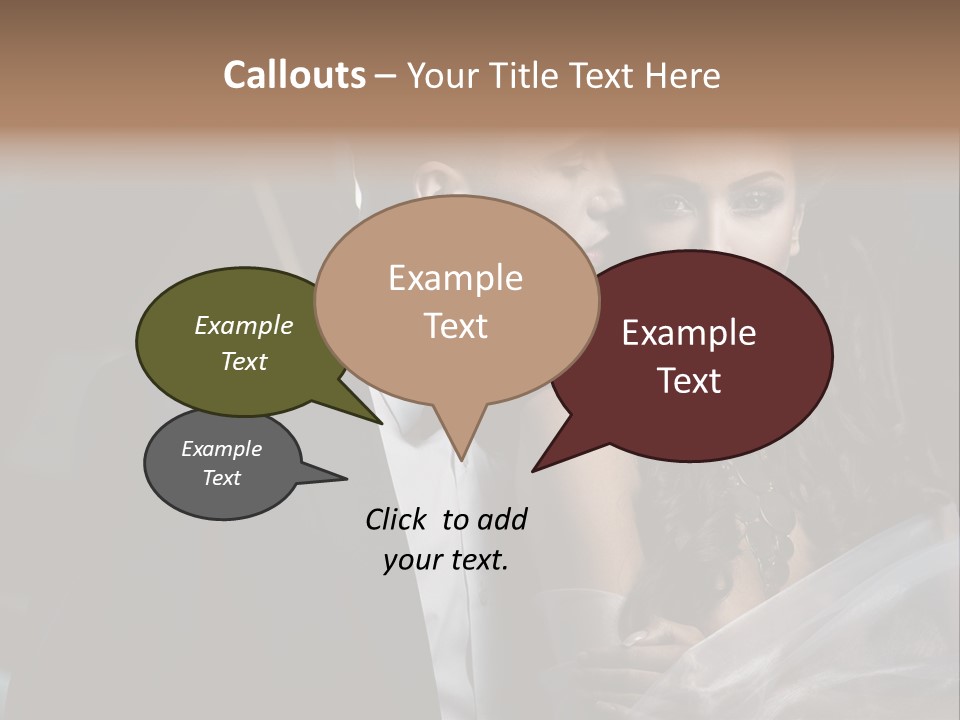 Woman Enamored Emotions PowerPoint Template