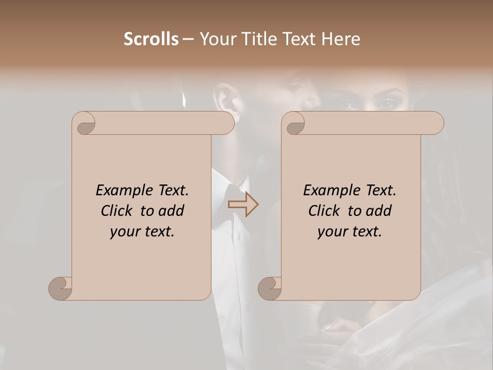 Woman Enamored Emotions PowerPoint Template