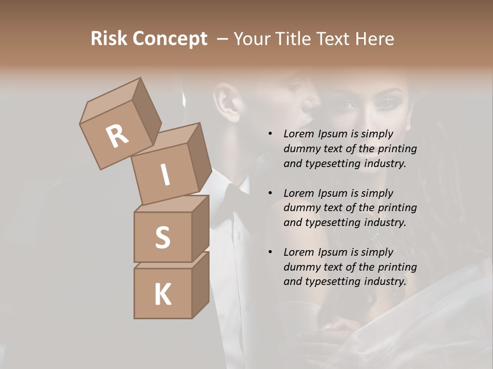 Woman Enamored Emotions PowerPoint Template