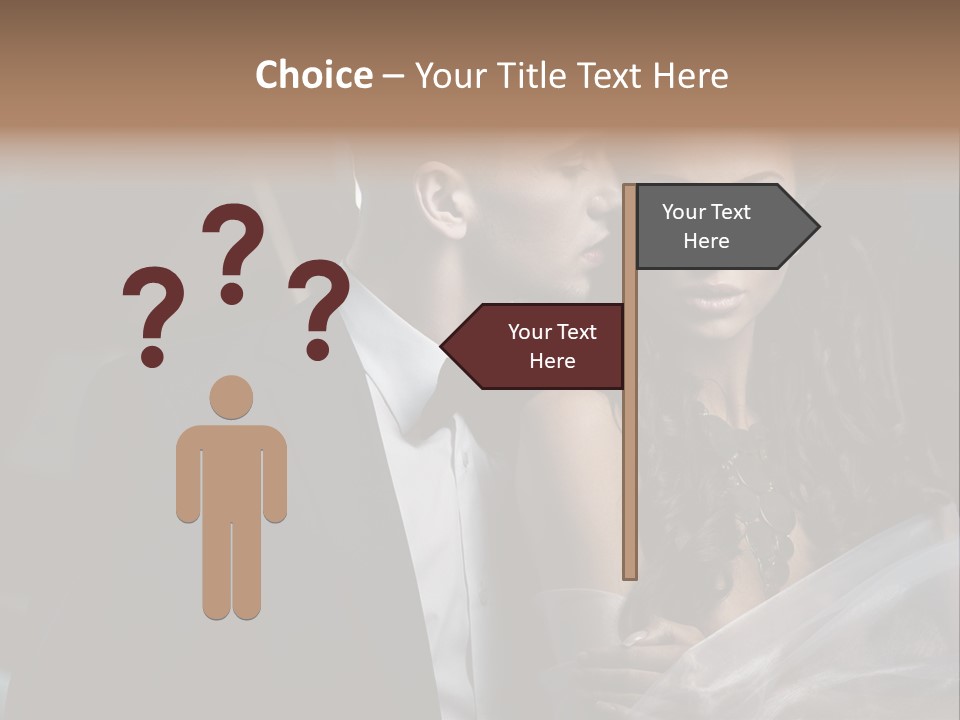 Woman Enamored Emotions PowerPoint Template