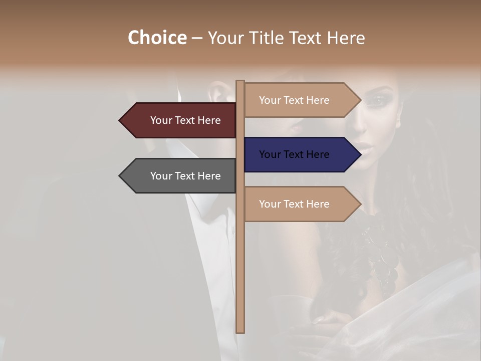 Woman Enamored Emotions PowerPoint Template