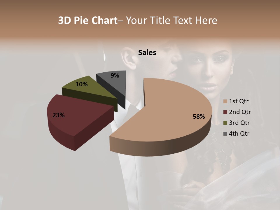 Woman Enamored Emotions PowerPoint Template
