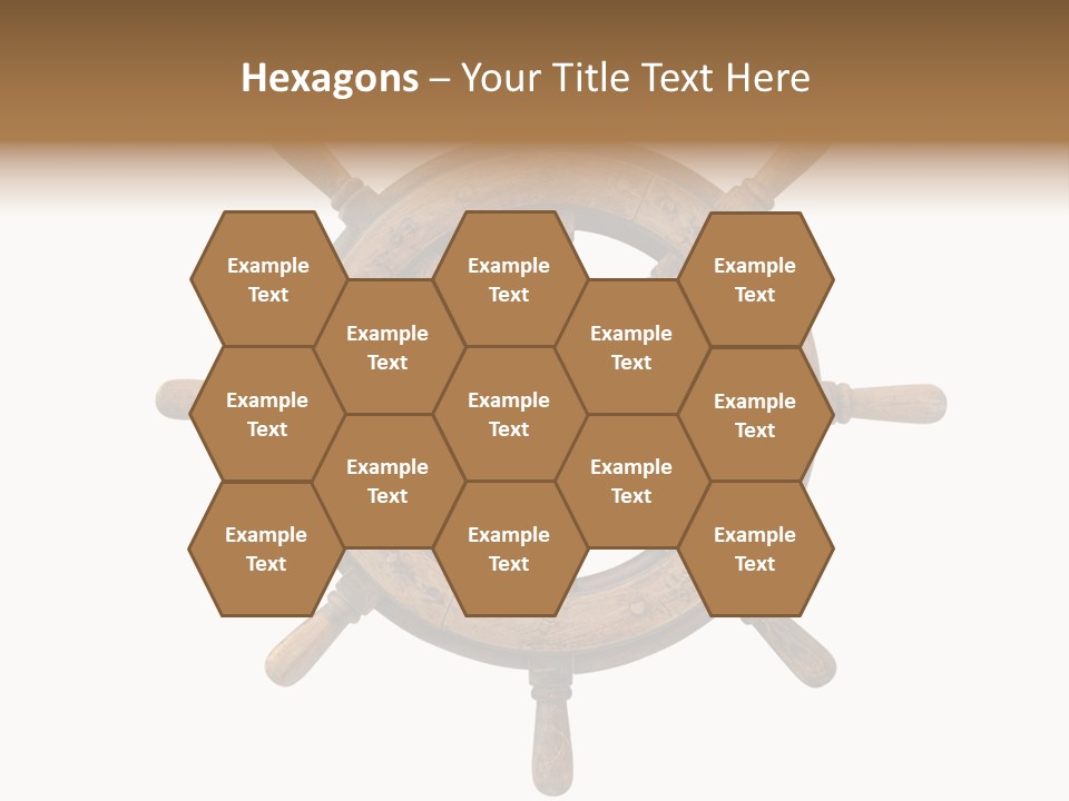 Sailing Rudder Wooden PowerPoint Template