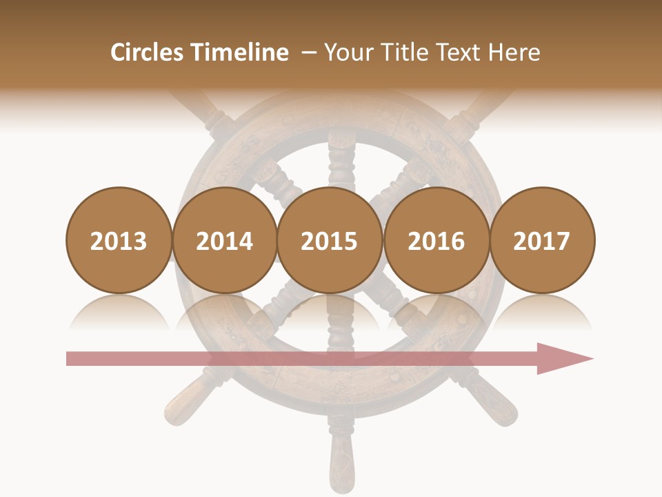 Sailing Rudder Wooden PowerPoint Template