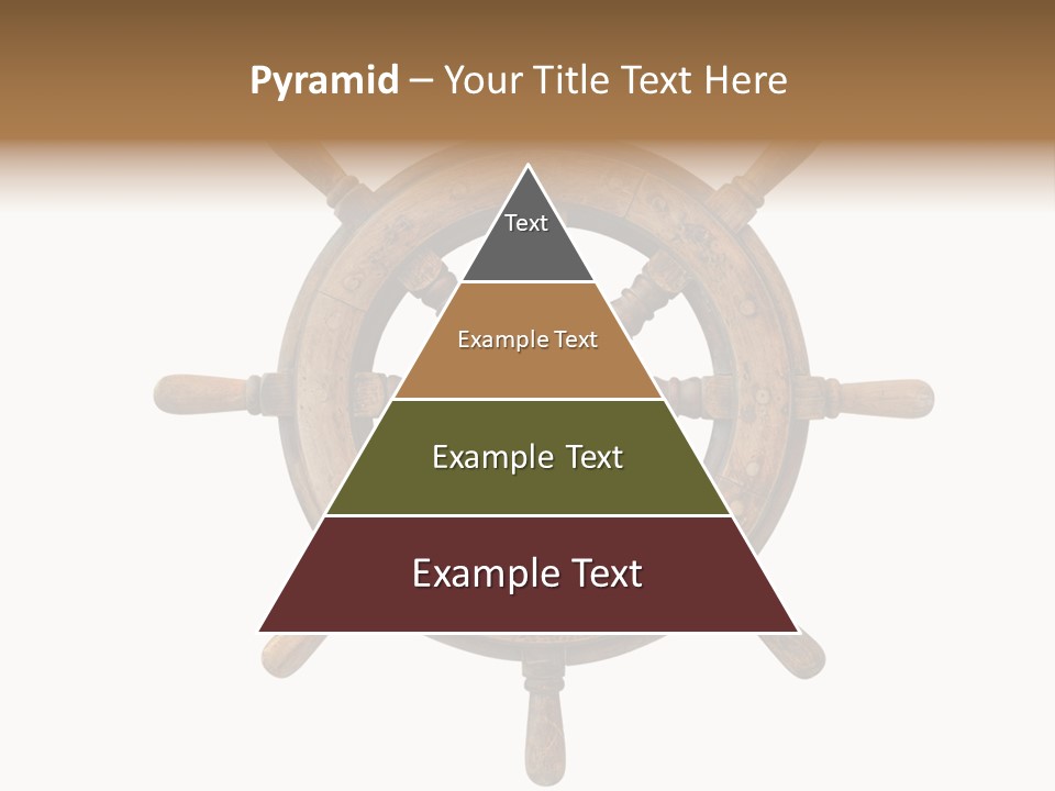 Sailing Rudder Wooden PowerPoint Template