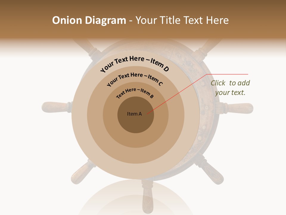 Sailing Rudder Wooden PowerPoint Template