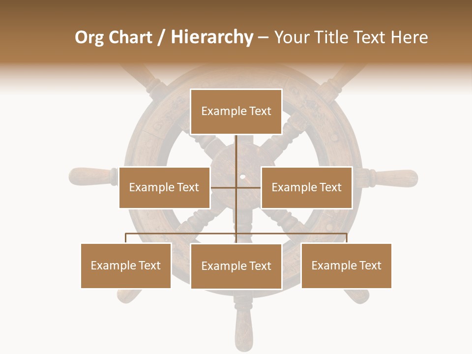 Sailing Rudder Wooden PowerPoint Template