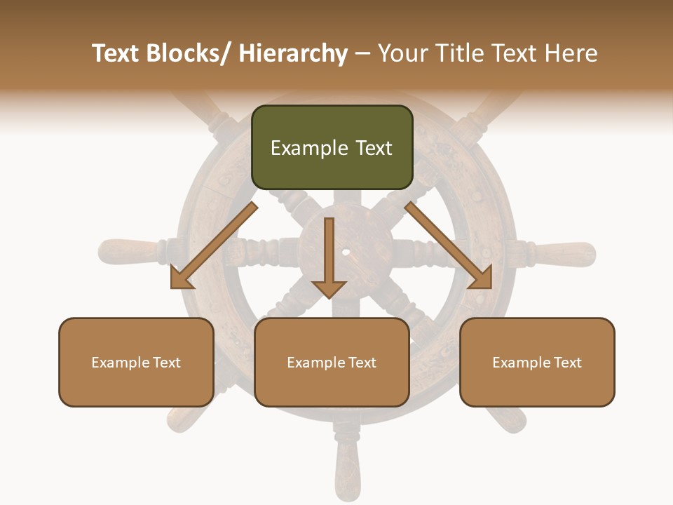 Sailing Rudder Wooden PowerPoint Template