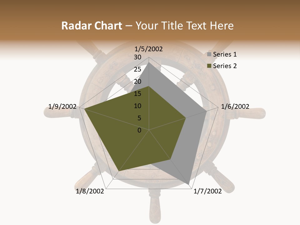 Sailing Rudder Wooden PowerPoint Template