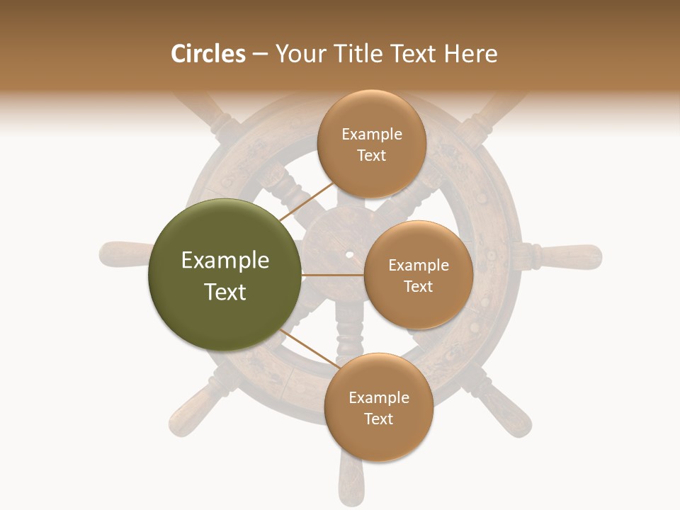 Sailing Rudder Wooden PowerPoint Template