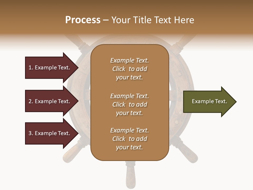 Sailing Rudder Wooden PowerPoint Template