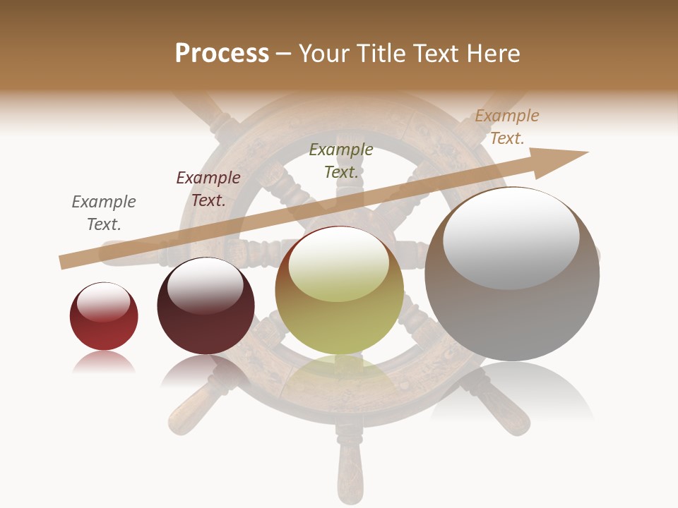 Sailing Rudder Wooden PowerPoint Template