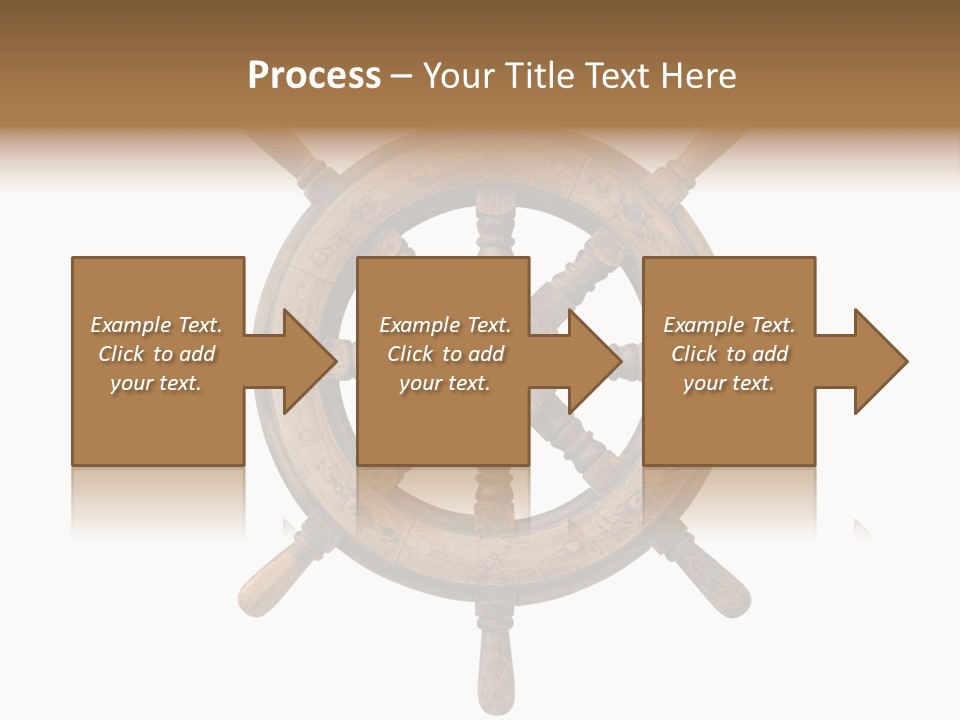 Sailing Rudder Wooden PowerPoint Template