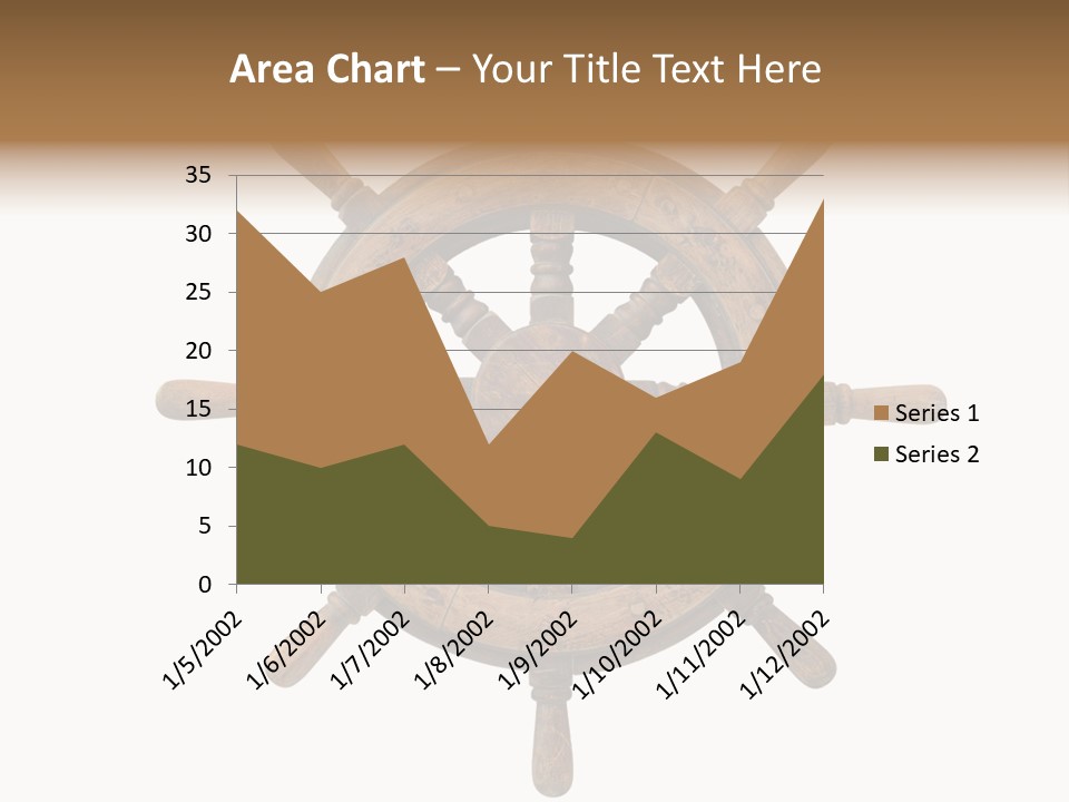 Sailing Rudder Wooden PowerPoint Template