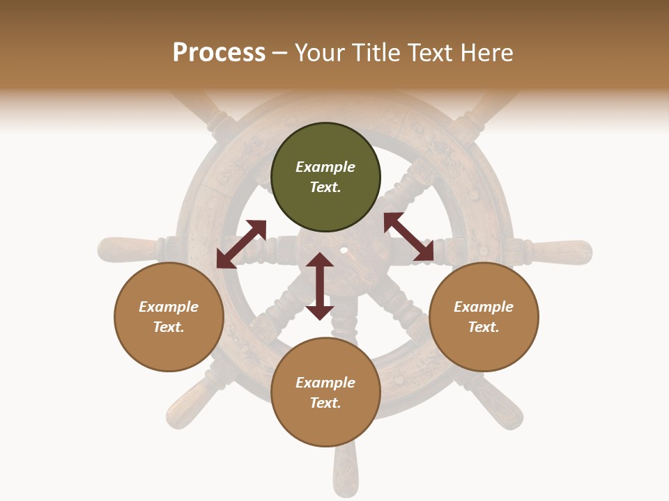 Sailing Rudder Wooden PowerPoint Template