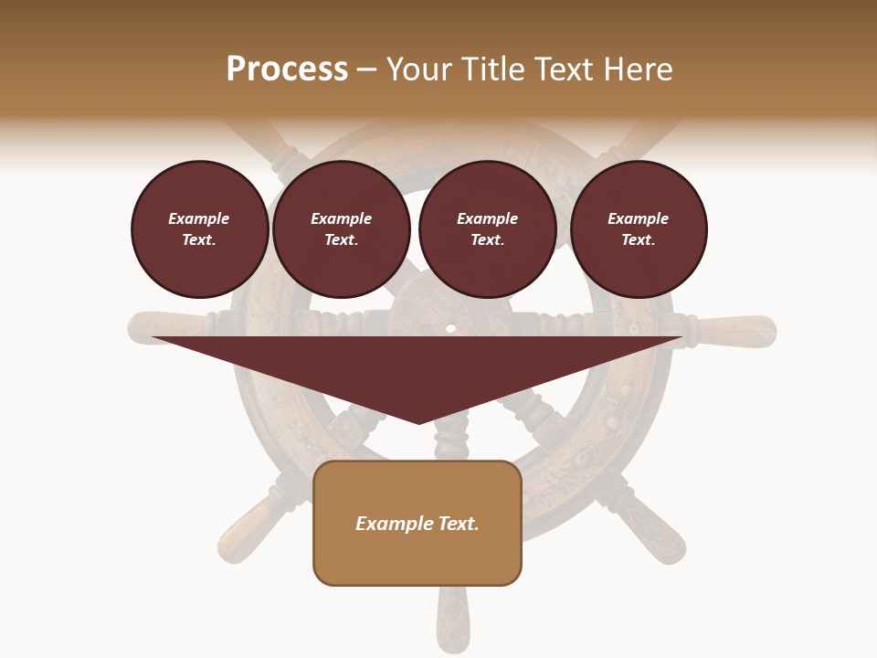 Sailing Rudder Wooden PowerPoint Template