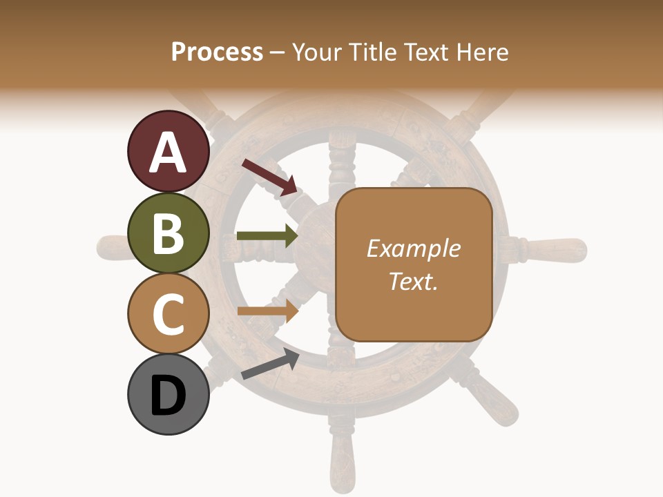 Sailing Rudder Wooden PowerPoint Template