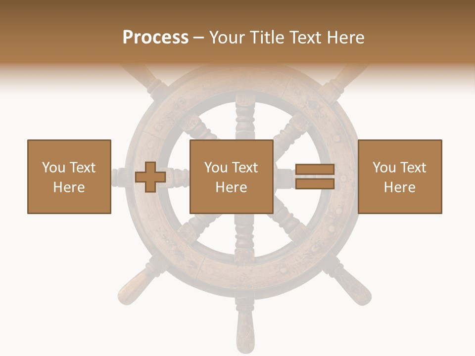 Sailing Rudder Wooden PowerPoint Template