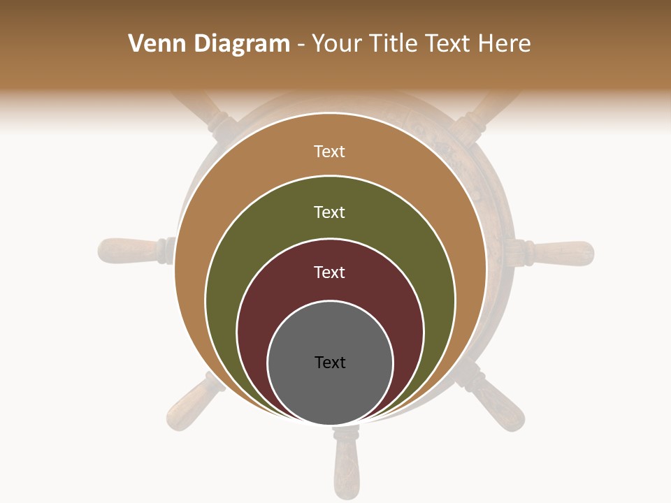 Sailing Rudder Wooden PowerPoint Template