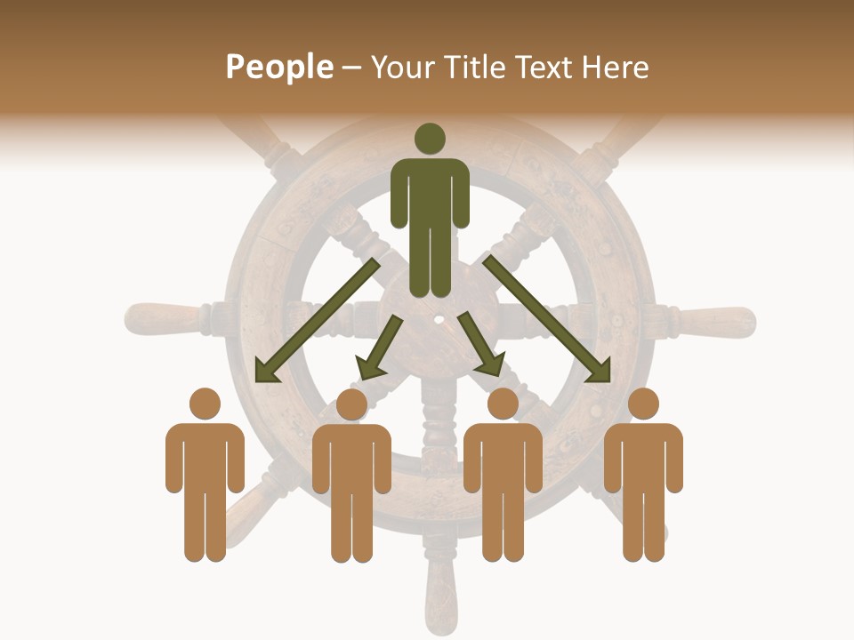 Sailing Rudder Wooden PowerPoint Template