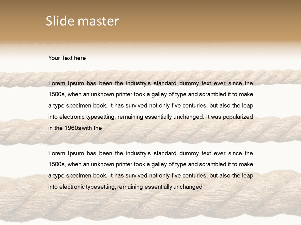 Fastening Old Material PowerPoint Template